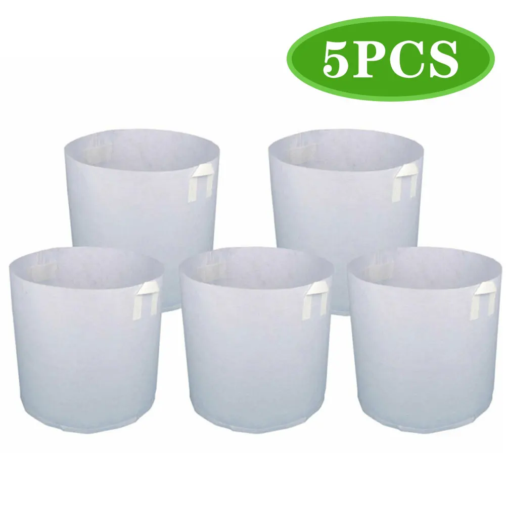 

Plant Grow Bags Growing Bags Non-woven Fabric Aeration Pots With Handle Root Container