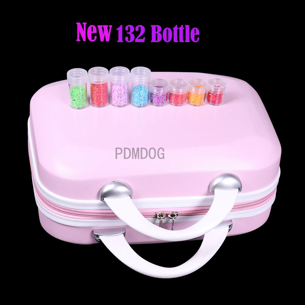

Brand new hot sale diamond painting 132/20 bottles storage bag complete, tool box, suitcase, zipper lock bag, mosaic accessories
