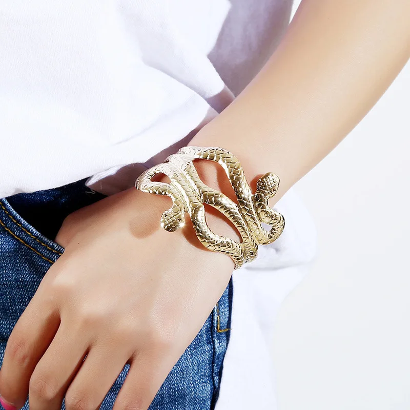 Женское металлическое ожерелье LZHLQ в виде змеи уличном стиле | Украшения и