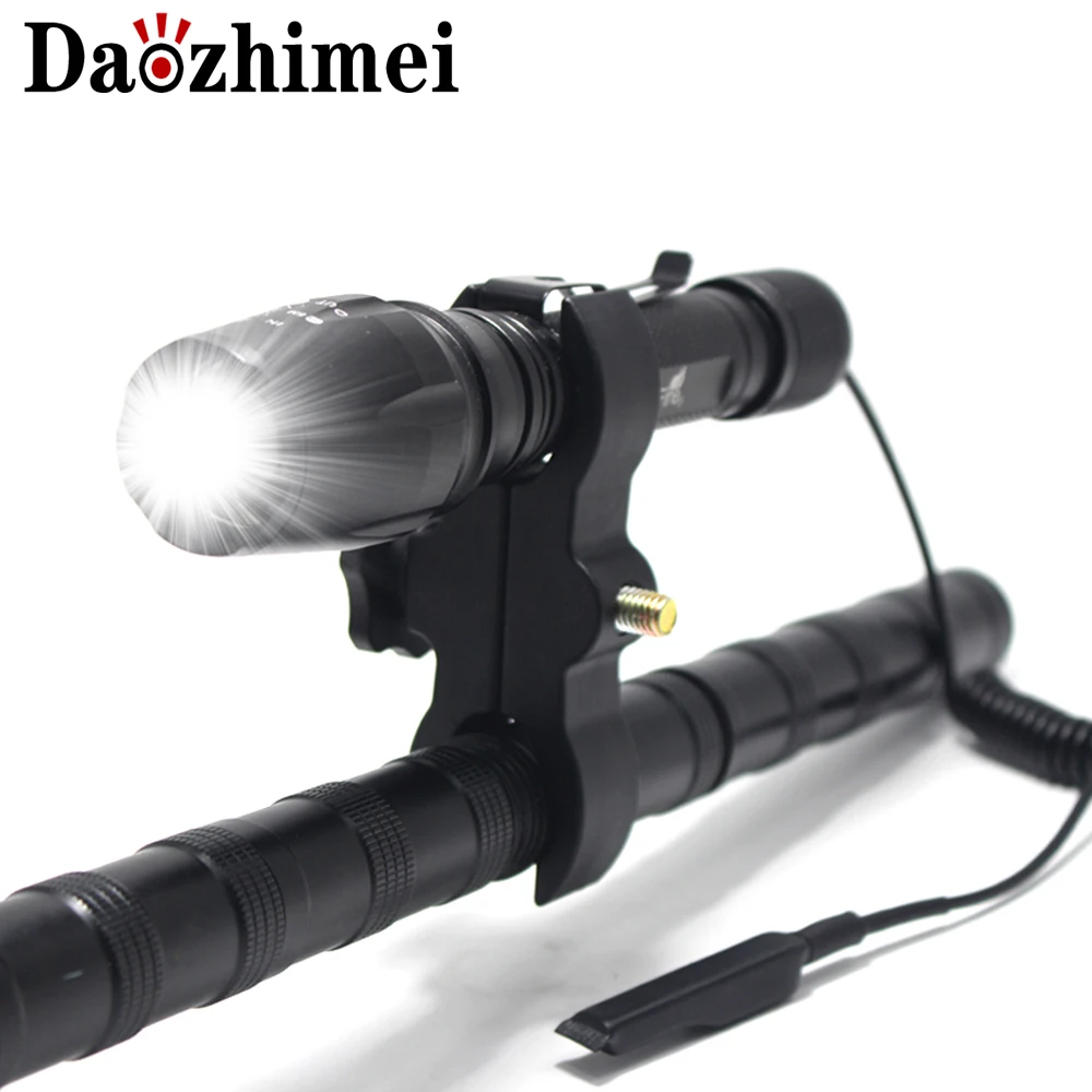 

5000 Lumens XML T6 LED Hunting flashlight 5-Mode Adjustable Focus Powerful Flashlight waterproof Tactical torch 18650 Flash Ligh