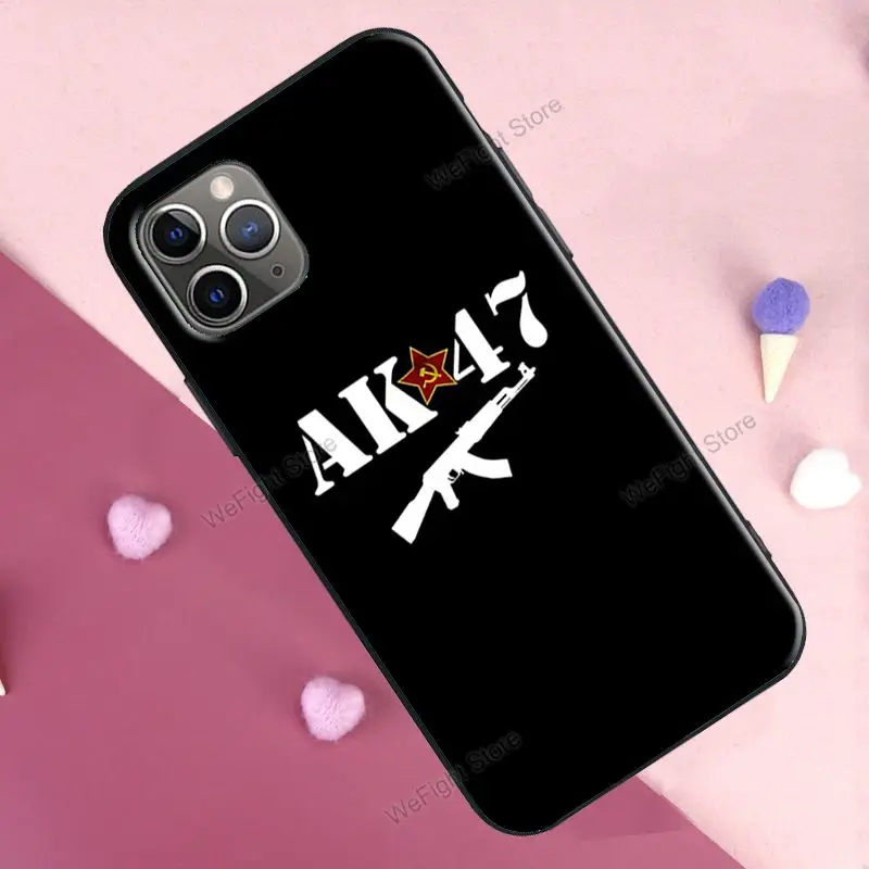 AK 47 чехол для iPhone 11 Pro Max 12 мини X XR XS 6S 7 8 Plus SE 2020 задняя крышка|Бамперы| |