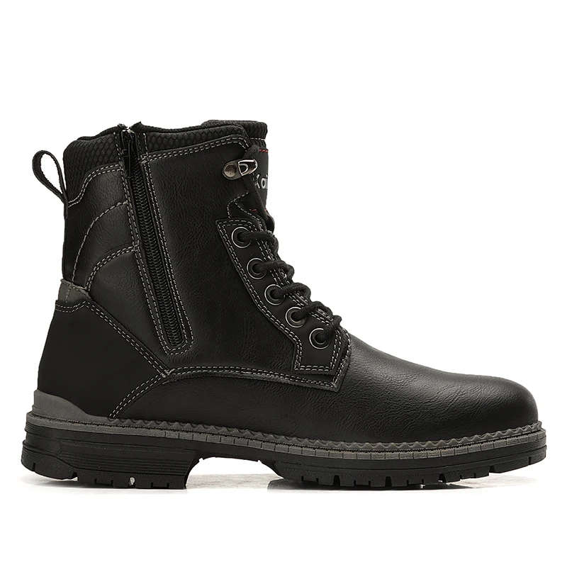 

High Boots Winter Man Shoos Fashion Shoes Men Ankle For Male Outdoor Moto Bots Shoe Casual Leatherette Men's Rubber Brands