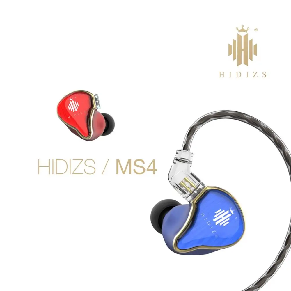 Наушники вкладыши HIDIZS 3 5 мм спортивные проводные наушники MS4 HiFi гибридные (3 Knowles BA