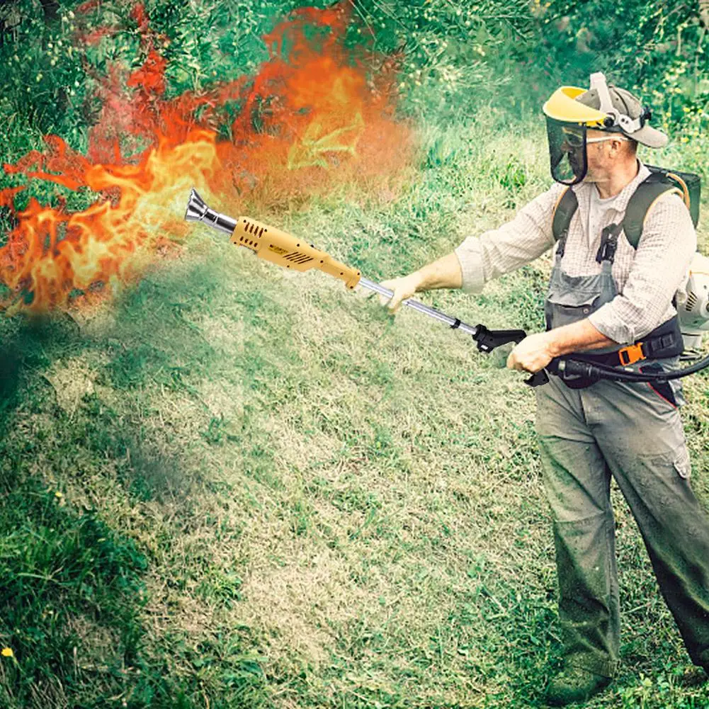 

Electrically Driven Weed Burner Environmentally Electric Fire Gun Weed Burner Garden Gear Weed Killer Thermal Weeding Stick