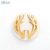 antler cake decorating silicone molds party cake decoration mold creativity colorful soft dessert making tool baking tray