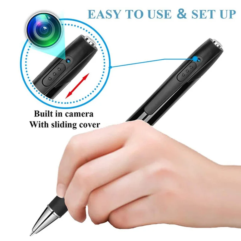 Mini Camera Pen Pocket Sport Digital Voice Video Recorder for Business Conference 1080P Wearable Body Micro Cam Security Cameras