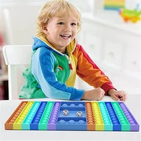 big size fidget toys simple dimple push it rainbow chess board push bubble toy adult stress relief toy family table board games
