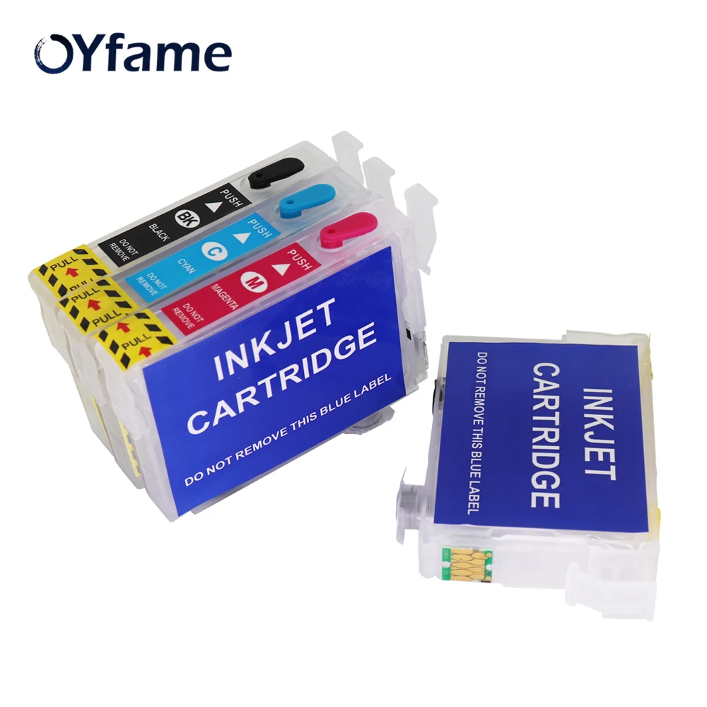 

OYfame T200XL Cartridge T2001 T2002 T2003 T2004 Ink Cartridge reill For Epson XP-200 100 300 400 WF-2510 2520 2530 2540 Printer