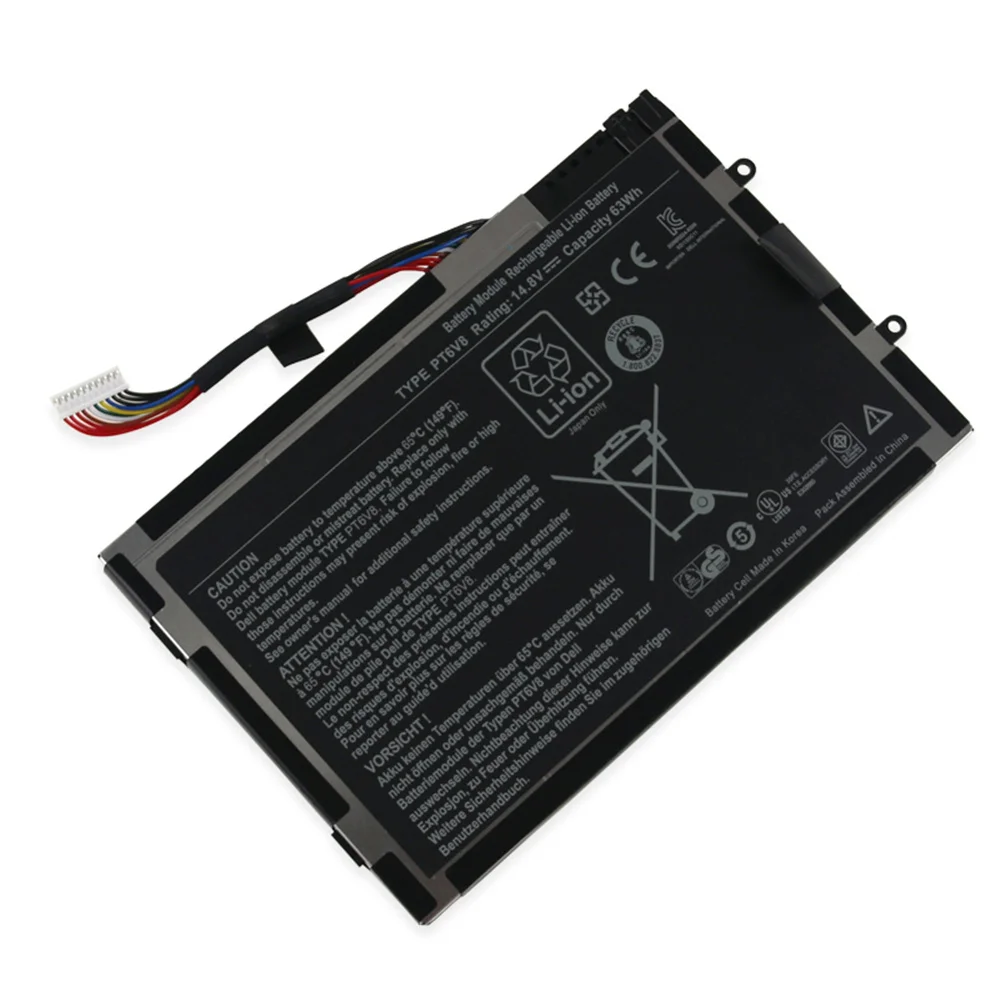 Новинка 100% оригинальный аккумулятор P06T T7YJR PT6V8 для ноутбука Dell Alienware M11x M14x R1 R2 R3 08P6X6
