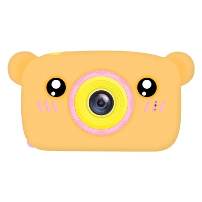 

Portable Children 1200W HD Digital Camera Cute Cartoon Bear Shape 2 Inches IPS Screen Mini Camera Toy Gift For Kids