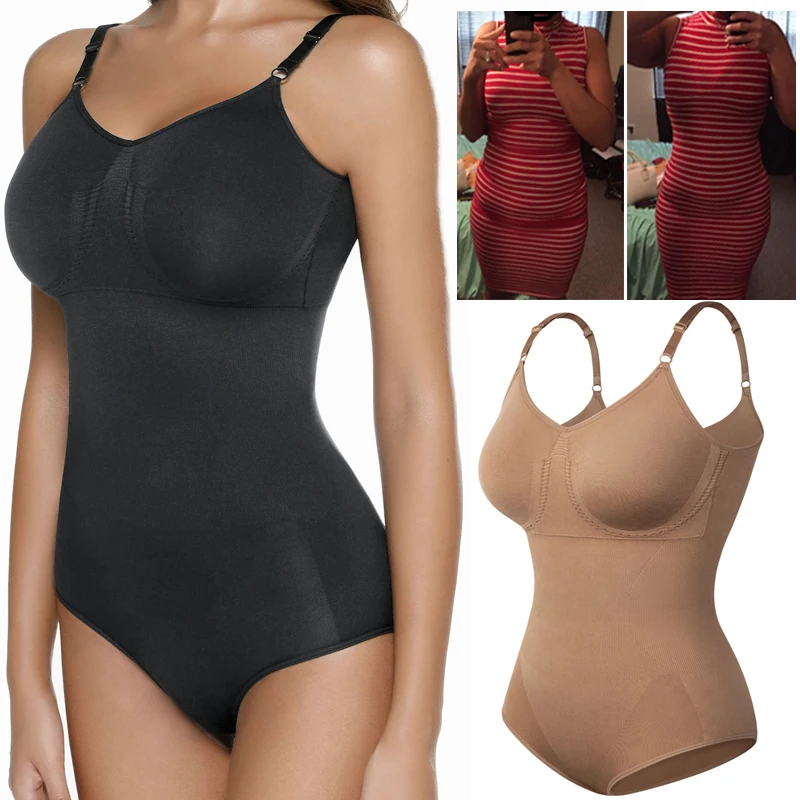 

Seamless Body Shaper Women Bodysuit Shapewear Tummy Control Slimming Sheath Abdomen Shapers Waist Trainer Corset Tops Push Up