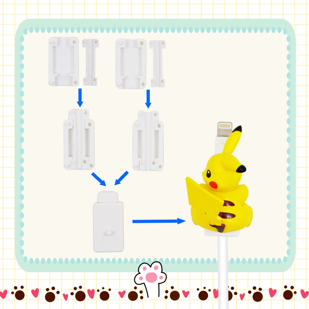 Протектор кабеля для телефона/аксессуар держателя телефона/милые аниме