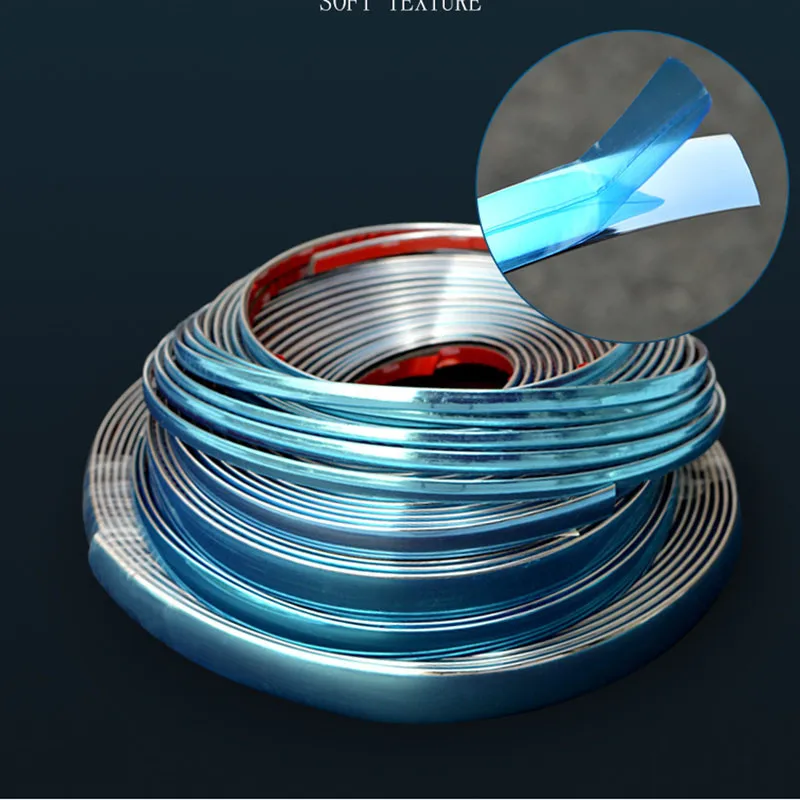 Универсальный молдинг для кузова автомобиля хромированный отделка полоса лента