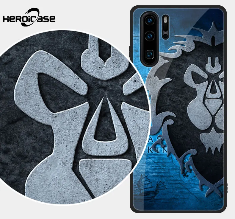 Для huawei Mate30 Pro Чехол для телефона World Of Warcraft отличная игра закаленное стекло Твердый Чехол черный ТПУ Honor V P20 10 9 Horde Alliance