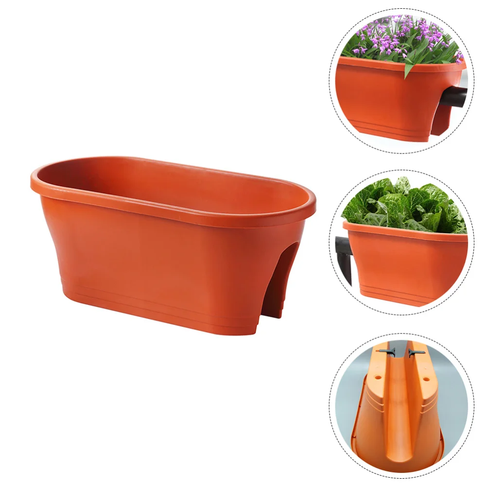 

1pc Lightweight Hanging Planting Pot Box Outdoor Environmental Greening Pot