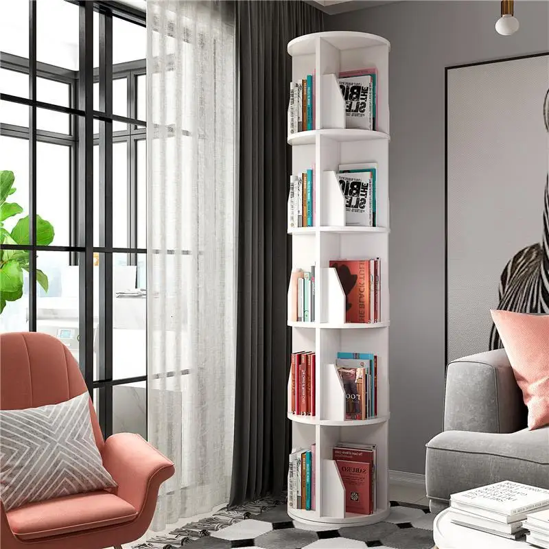 Витрина лестница потертая винтажная книжная полка деревянная вращающаяся