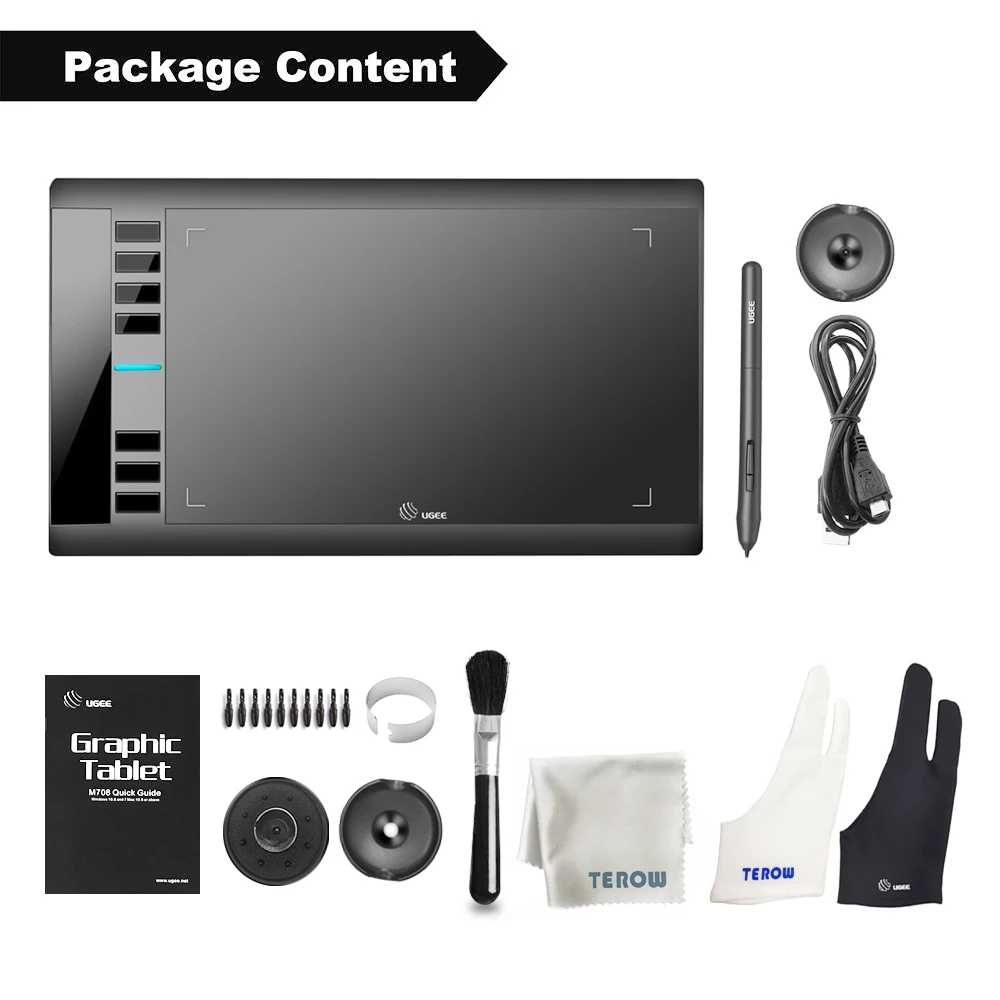 Графический планшет UGEE M708 V2 Android активный графический для рисования инструменты