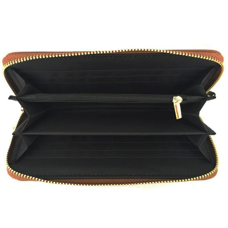 Длинный роскошный женский кошелек с цветочной вышивкой женская сумка сумочка