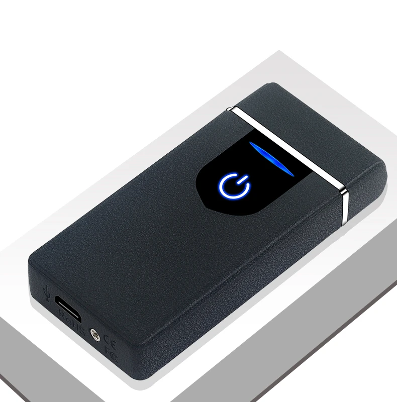 Двойной arc светодиодный сенсорный экран зондирование USB петля зарядки безопасный и портативный Зажигалка выбор подарка