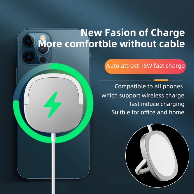 

Magnetic Car Phone Holders Phones 15W Car Mount Wireless Charger Is Suitable For Iphone 12 Car Magnetic Wireless Charging Stand