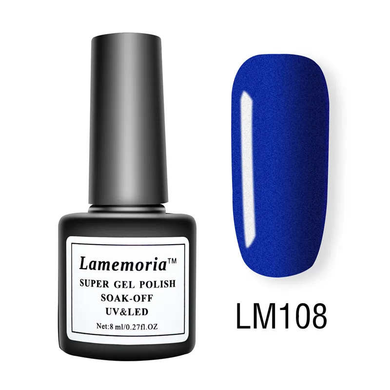 LM-108 Lamemoria лак для ногтей гель Vernis Перманентный стойкий УФ 36 цветов гель для маникюра праймер верхнее покрытие блеск для ногтей - Цвет: LM-108