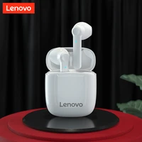 2x original lenovo tws wireless earphone bluetooth 5 0 dual stereo noise reduction bass touch control earbuds with mic