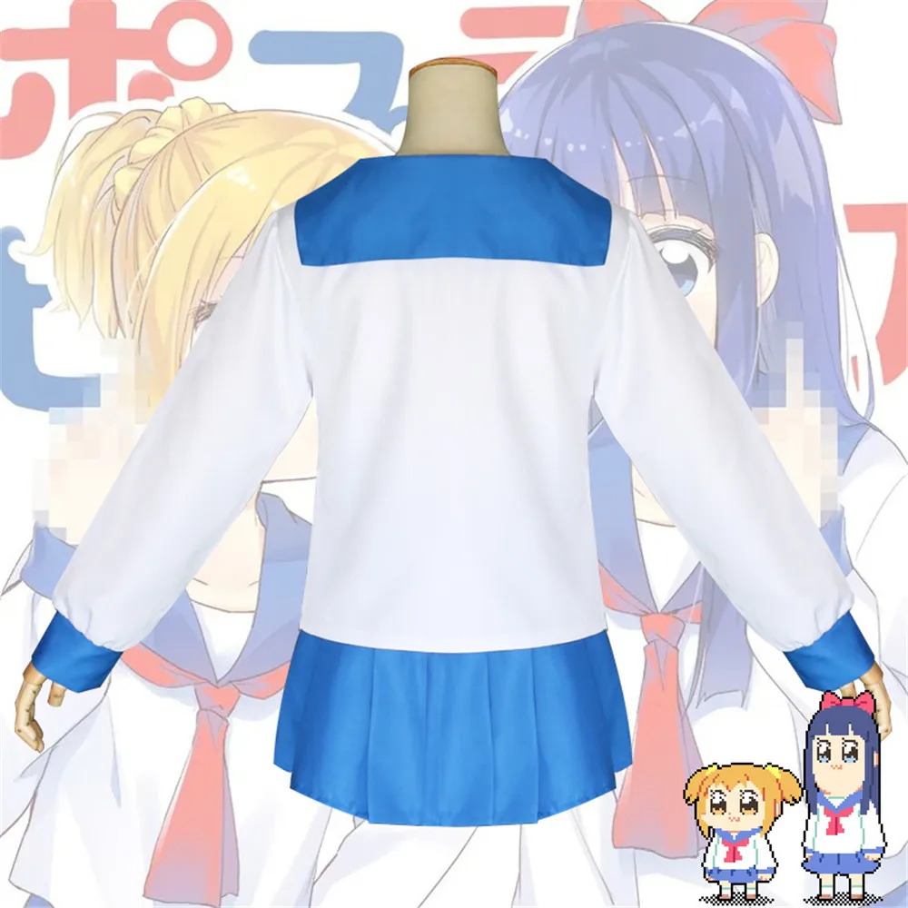 Поп-команда Epic Косплей Poputepipikku Popuko Pipimi костюм моряка Школьная форма платье