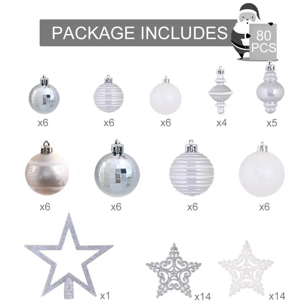 Christmas ornament 6 QIFU подвески для рождественской елки, рождественские украшения для дома, рождественские, рождественские украшения, рождественские подарки, Декор, счастливый год - Цвет: Christmas ornament 6