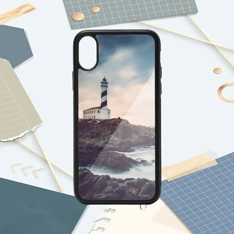 

lighthouse The mighty compass of the sea Phone Case PC for iPhone 11 12 pro XS MAX 8 7 6 6S Plus X 5S SE 2020 XR