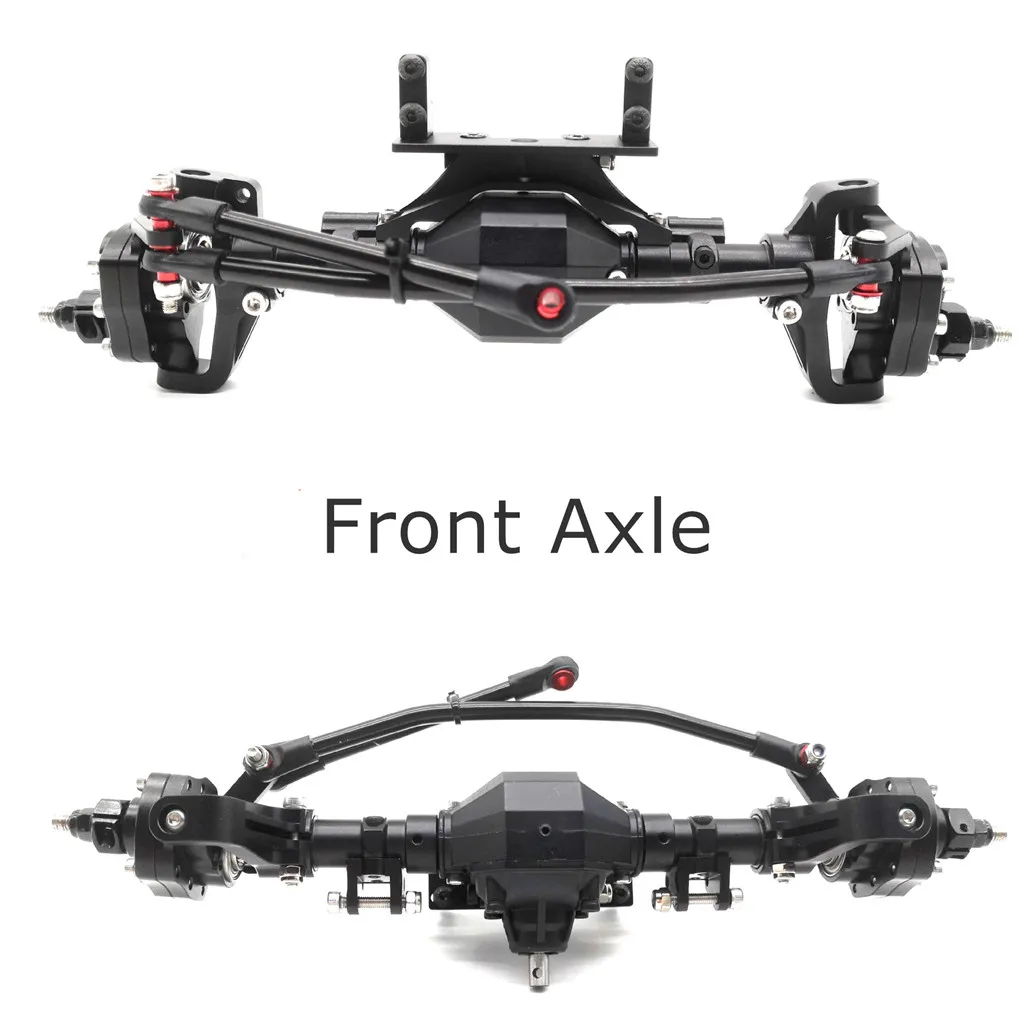 Металлические передние и задние портальные оси для 1/10 RC Гусеничный Axial-SCX10 90046 90047 автомобилей
