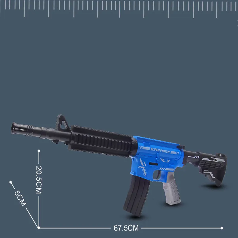 Пистолет игрушечный резиновый M416 для стрельбы пневматическая винтовка детей |