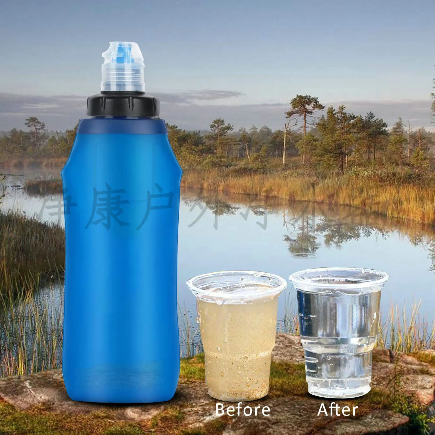 

Outdoor Emergency Water Filtration System Drinking Purifier Hiking Water Filtration Survival Water Filter Straw For Camping