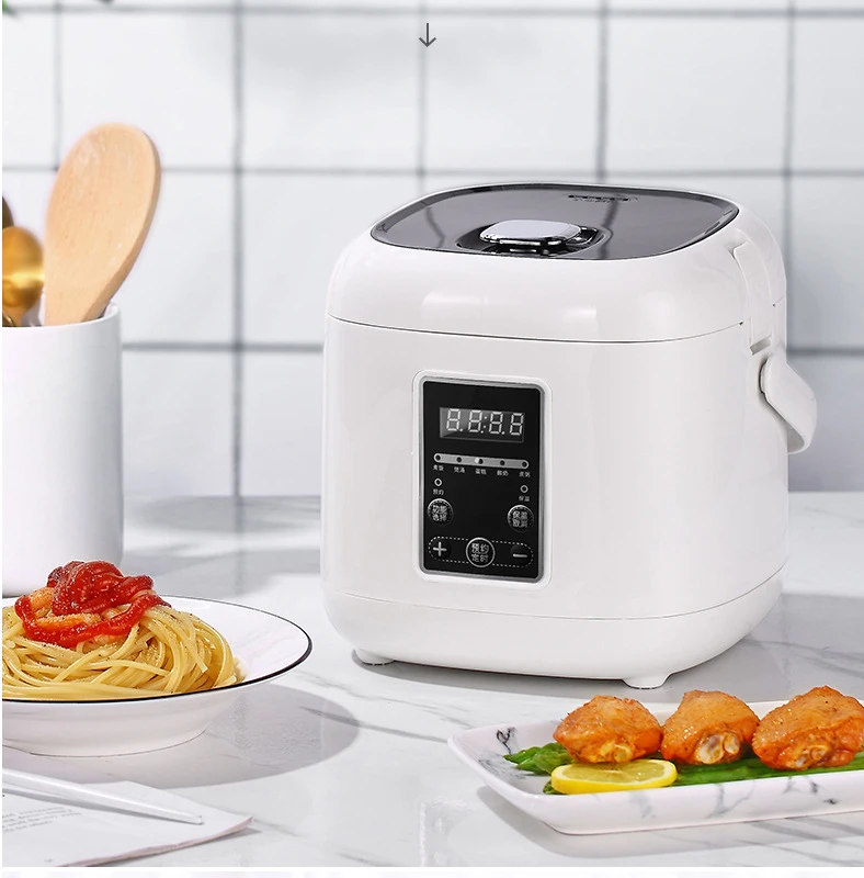 

2L Intelligent Mini Rice Cooker Electric Heating Lunch Box Stew Soup Noodles Cooking Machine Pot Eggs Steamer Food Warmer