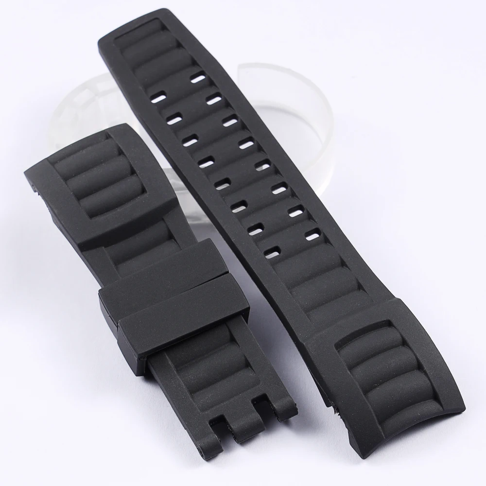 28 мм черный резиновый силиконовый ремешок для часов подходит Invicta Pro Diver Мужские