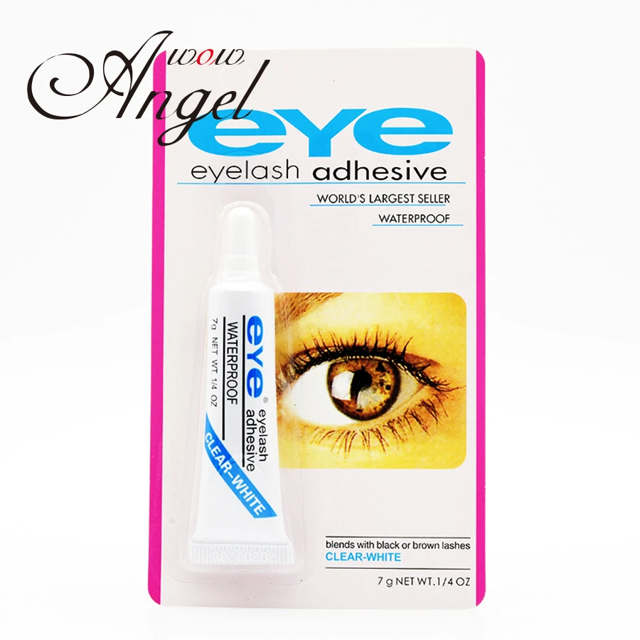 WOWANGEL клей для ресниц прозрачный белый/темно черный водонепроницаемый Накладные