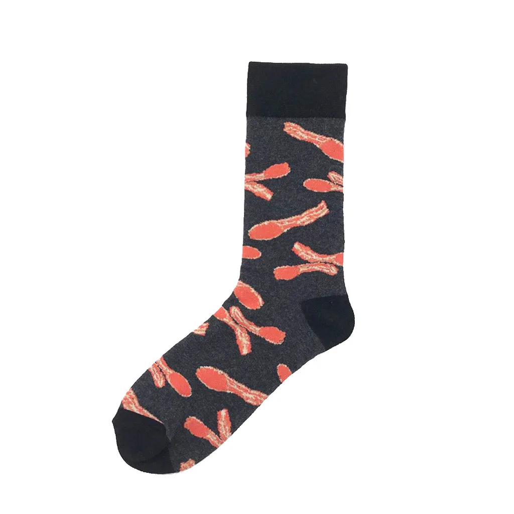 Модные мужские и женские повседневные хлопковые носки унисекс с принтом кота