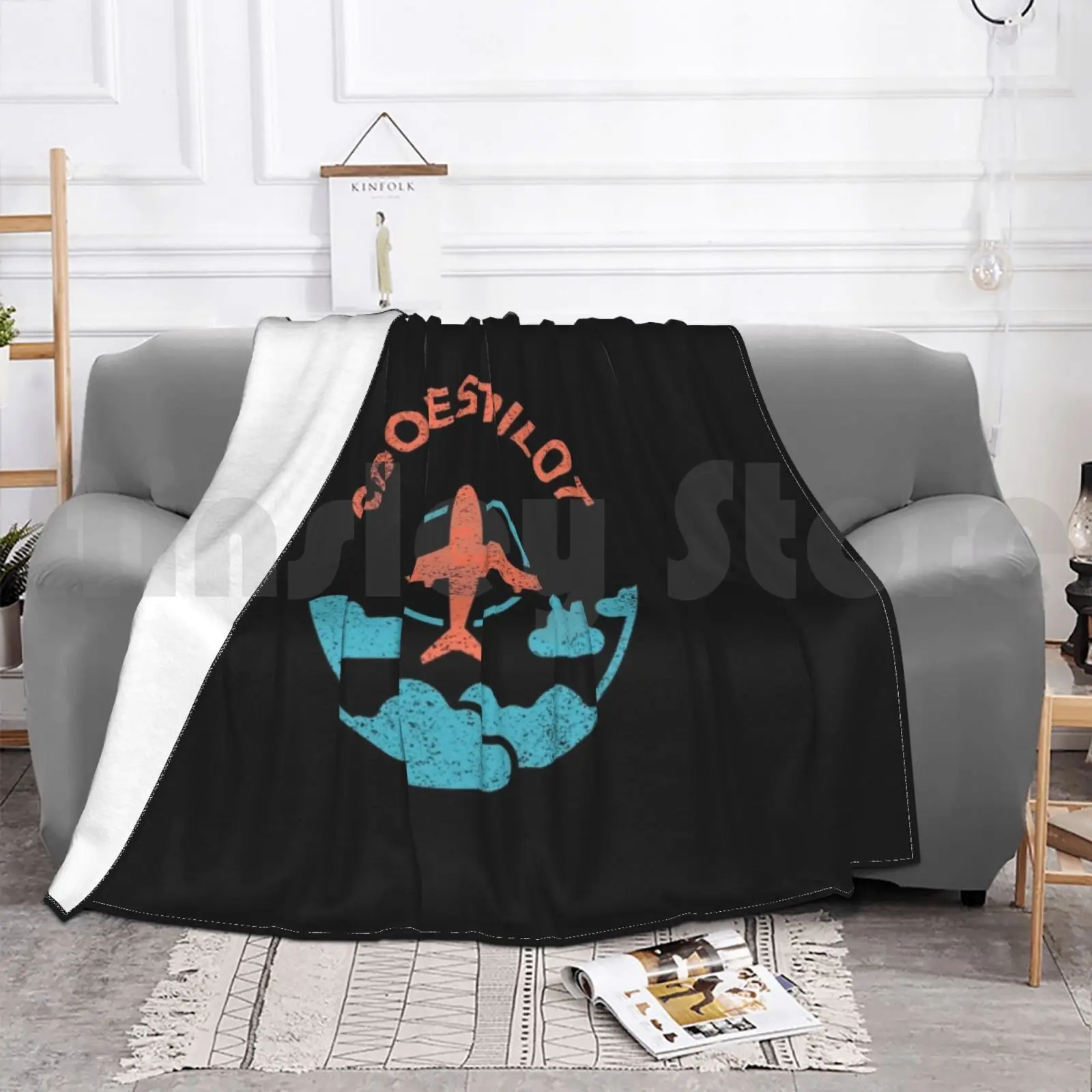 Самая крутая одеяло пилота супер мягкая теплая фотосессия тонкий самый крутой