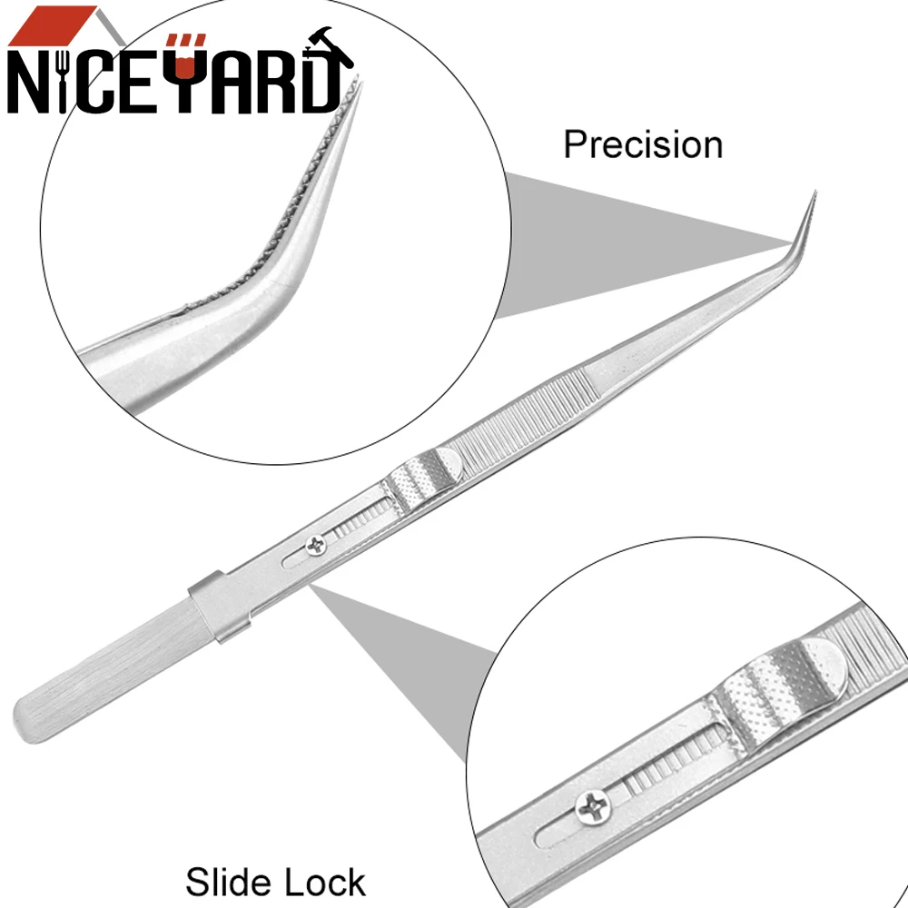 Промышленный Пинцет NICEYARD для ювелирных изделий электронный Изогнутый