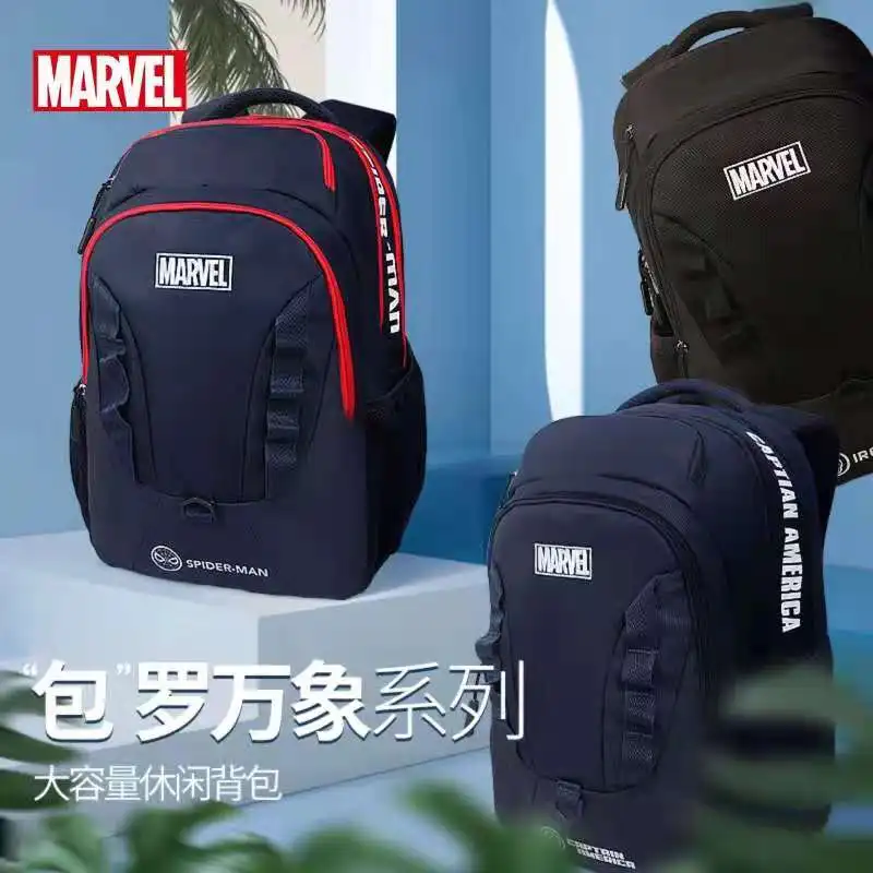Ортопедический наплечный рюкзак для учеников начальной школы, Disney, Marvel, Железный Человек-паук, Капитан Америка, подарок, 2021