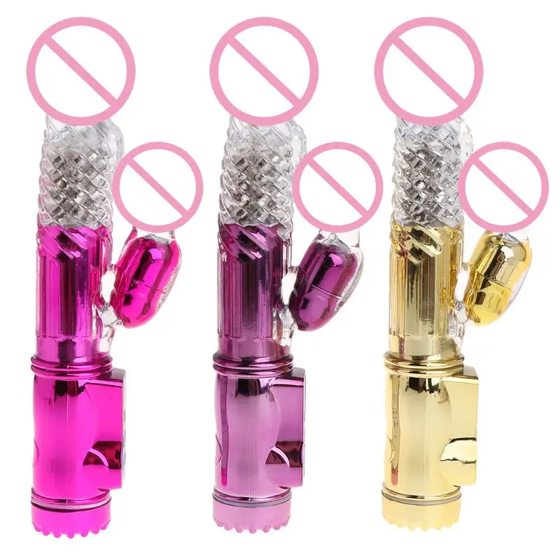 Мощный водонепроницаемый Женский вибрационный Вращающийся Массажер для тела