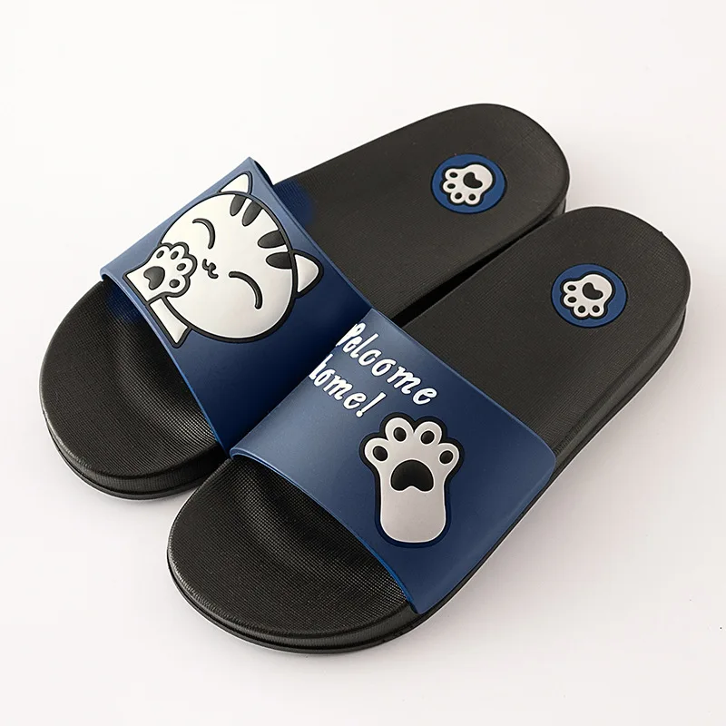 Шлепанцы женские с открытым носком сланцы для пляжа Нескользящие мультяшный