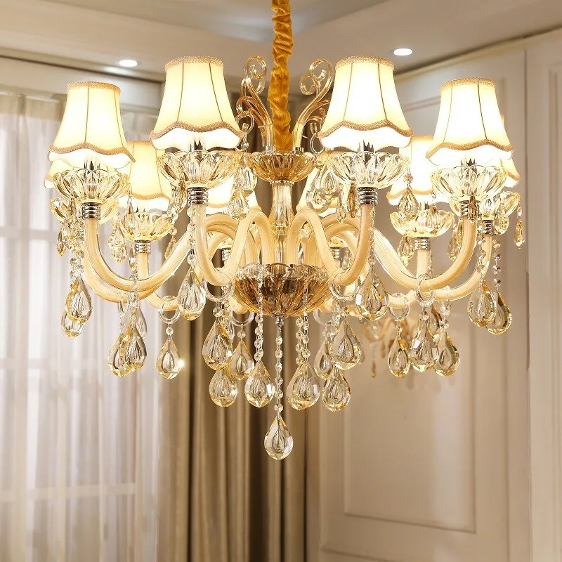 Роскошная хрустальная люстра светильник современные светильники для гостиной