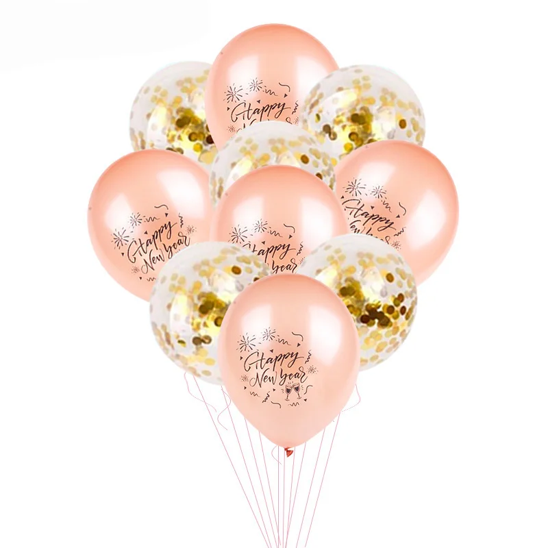 5pcs balloons 16 дюймов с новым годом шарики комплект год вечерние украшения воздушный шар рождественские украшения для дома с утолщённой меховой опушкой - Цвет: 5pcs balloons