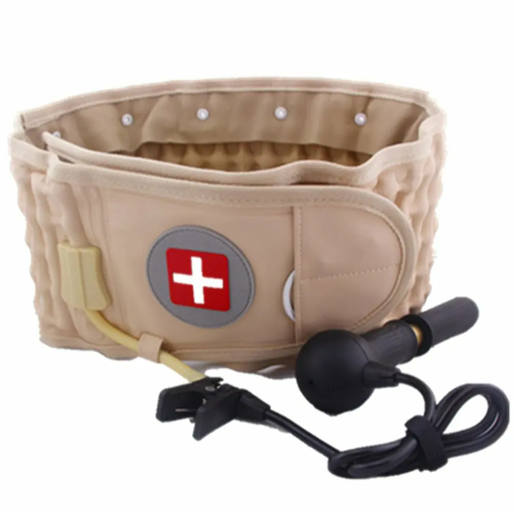 

Inflatable Waist Belt Retractor Lumbar Support Pneumatic Waist Traction Belt Fitness Equipment Health Massage