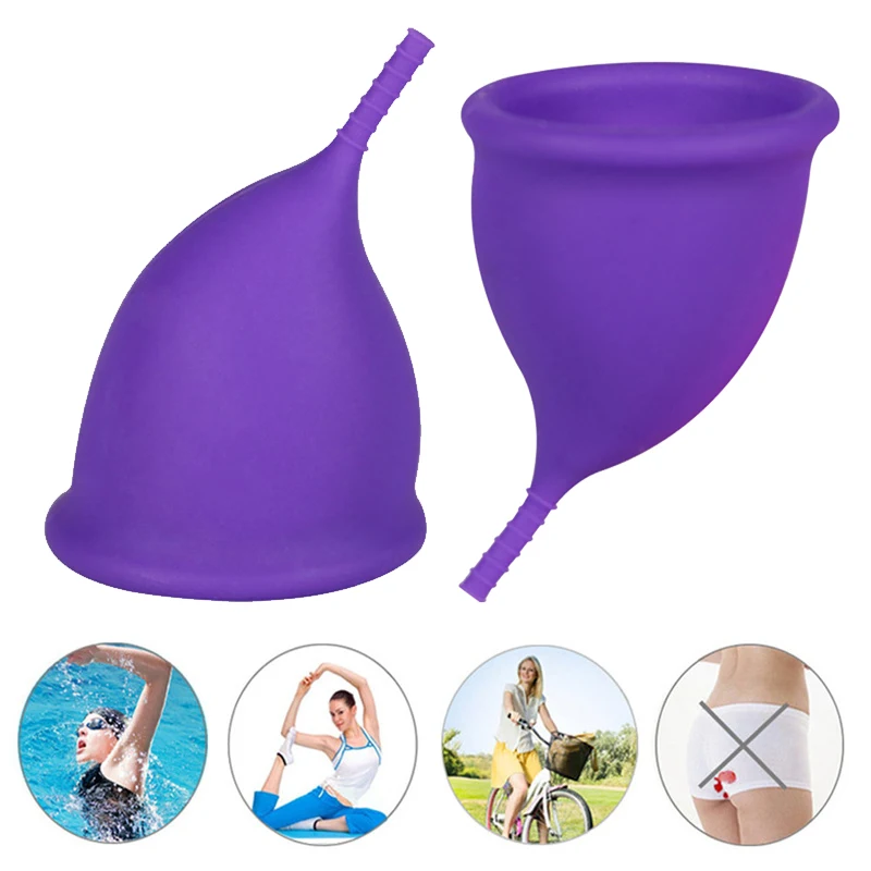 Medical Grade Silicone Menstrual Cup women Lady menstrual period cup Coppetta Mestruale Coupe feminine hygiene | Красота и здоровье