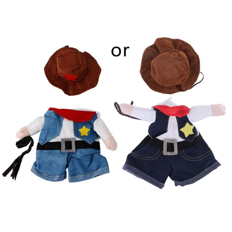 

Funny Pet Costume Dog Cat Costume Clothes Dress Apparel Doctor Policeman Cowboy