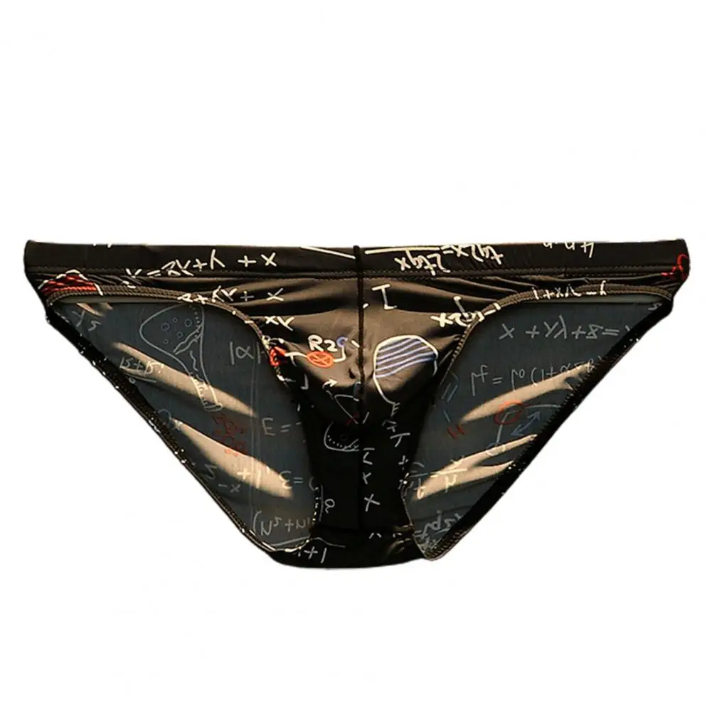 Men's briefs Patterns U Convex Low Rise Printing Pattern Men Briefs Home Male Underwears gift