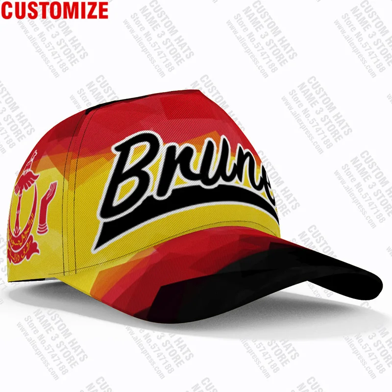 Бейсболки с логотипом команды Бруней кепки индивидуальным именем и номером для