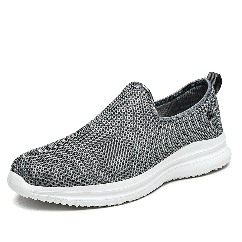

Light Sneakers Men Running Shoes Men Breathable Mesh Slip-On Shoes Man Sports Shoes Large Size 38-47