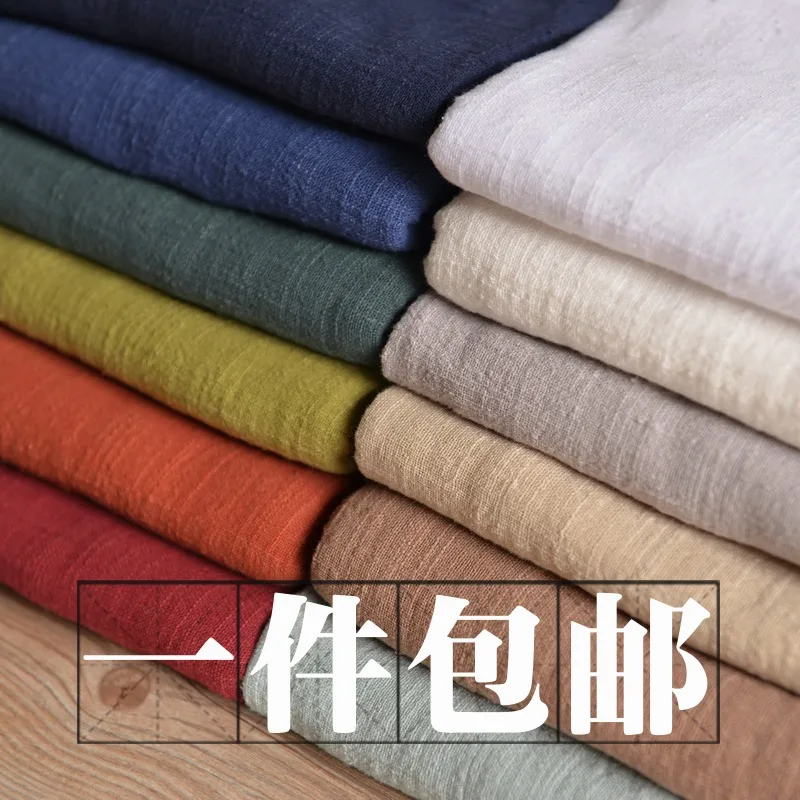 

Dress Washed Slub Cotton Linen Soft Fabric Sewing